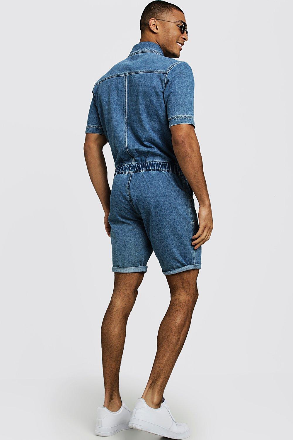 Mens shorts outlet jumpsuit